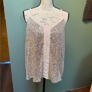 Sequin Silver Camisole